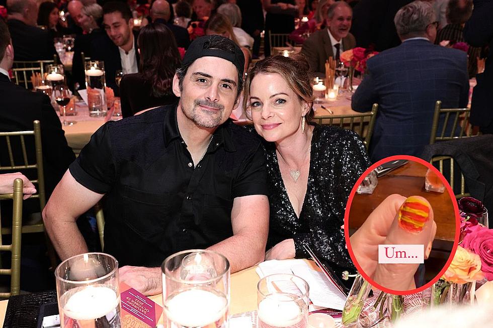 Brad Paisley Did His Wife's Easter Manicure + He Almost Nailed It