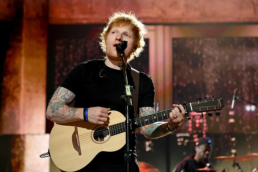 Ed Sheeran Performing at the 2023 ACM Awards