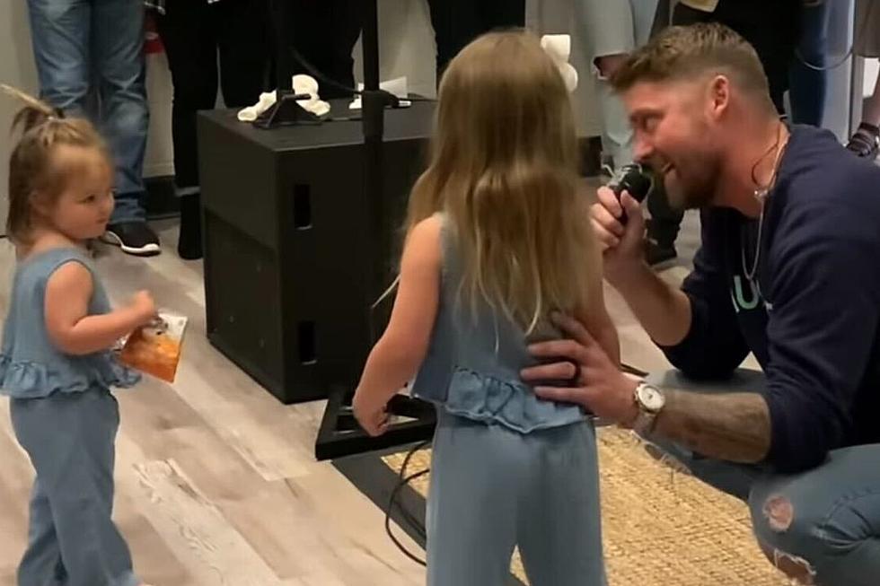 Brett Young Serenades His Two Little Girls and We're a Puddle