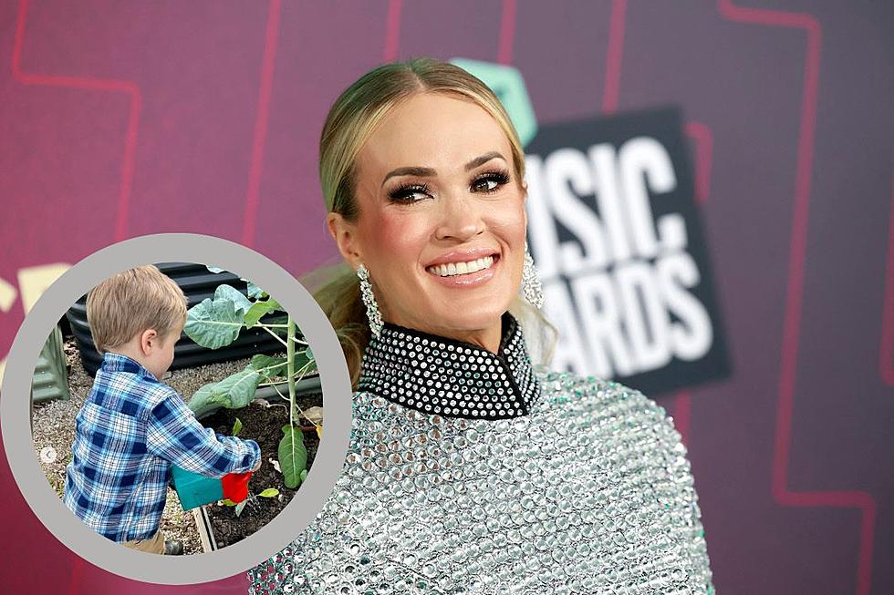 Carrie Underwood Has an Adorable 'Helper' in Her Veggie Garden