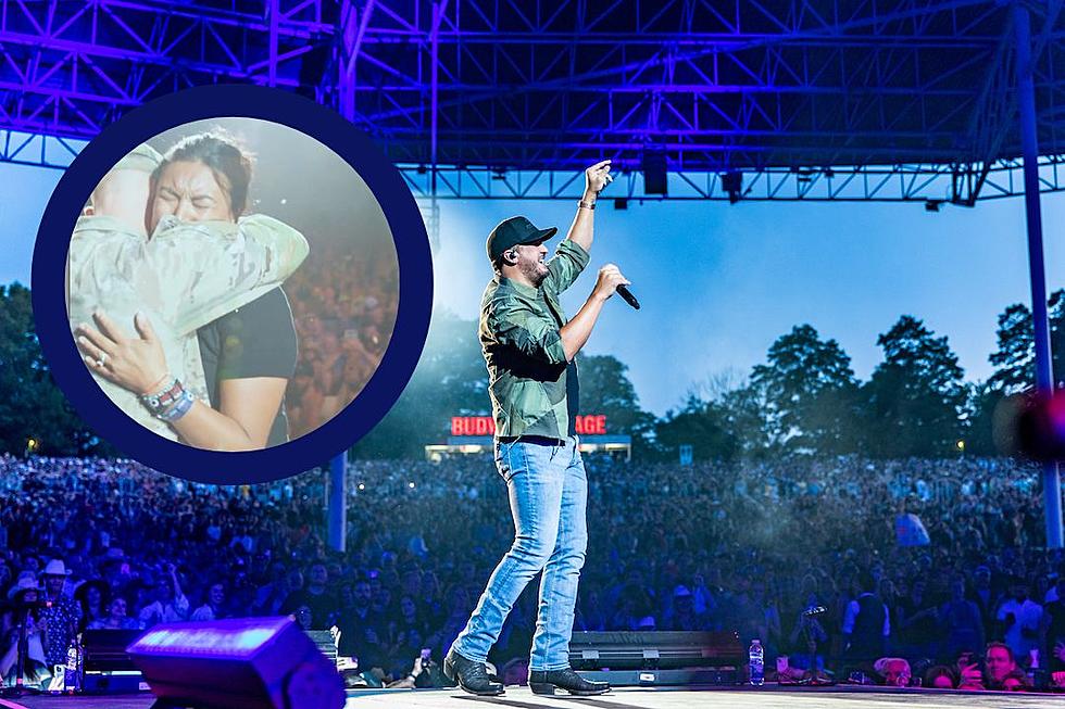 Luke Bryan Surprises NY Fan w/Onstage Reunion With Her Military Husband [Watch]