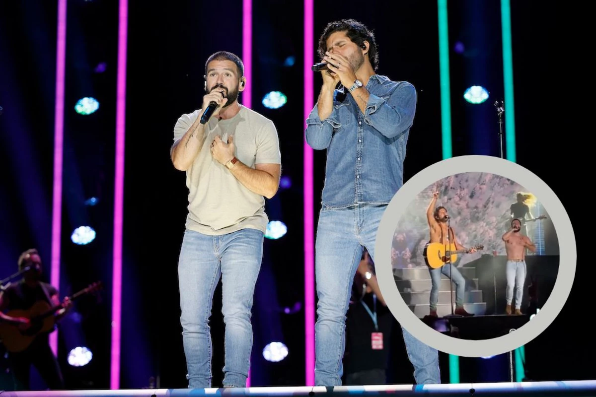 Dan + Shay Lose Their Shirts Onstage — After the Crowd Earns It