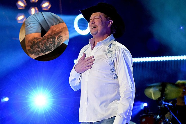 Tracy Lawrence Shows Off His 'Mt. Rushmore of Country Music' Tattoo [Watch]