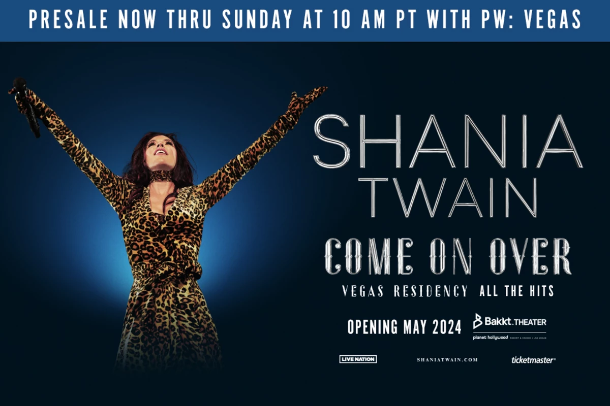Presale Alert Shania Twain Returns to Las Vegas