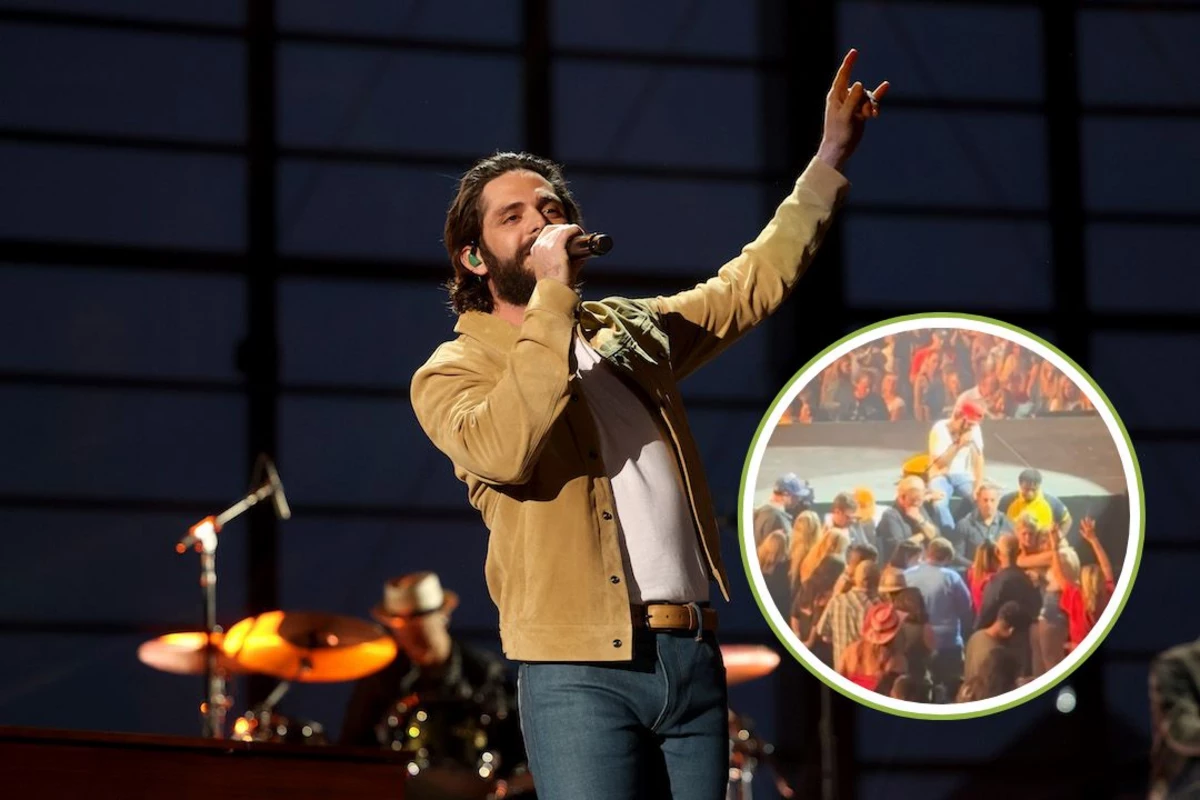 Thomas Rhett Leads Crowd In Prayer After Fan's Medical Emergency