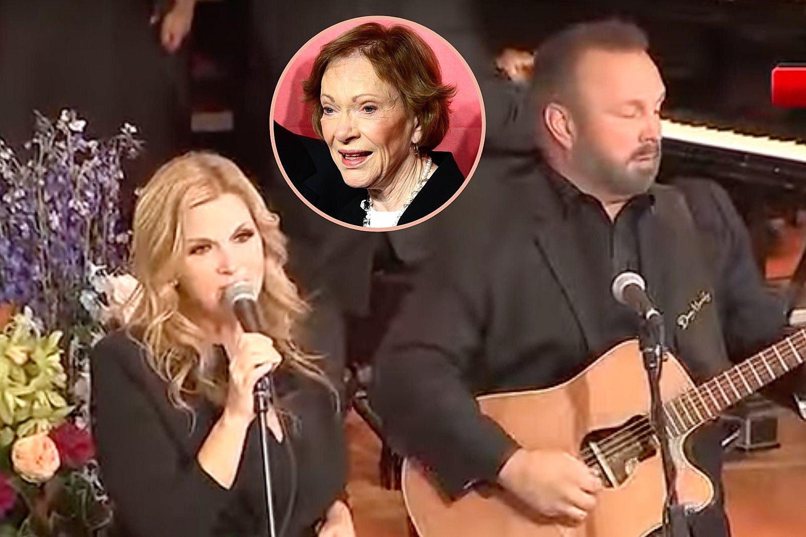 WATCH: Garth Brooks + Trisha Yearwood Sing at Rosalynn Carter's Funeral