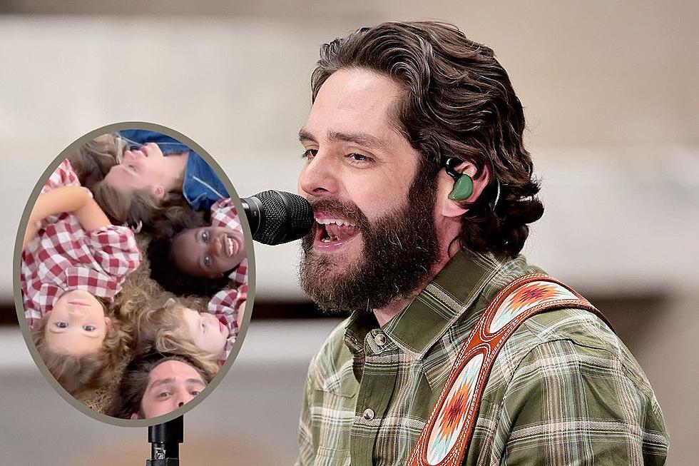 Thomas Rhett Has a Dad Trick to Get Kids to Smile For the Camera 