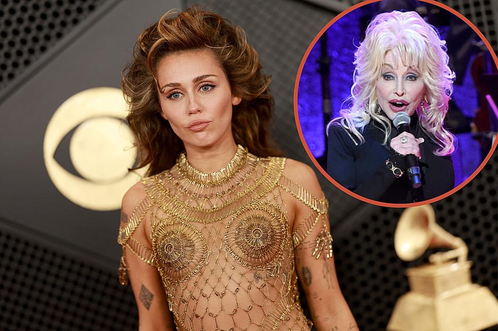  Miley Cyrus' Big Grammys Hairstyle Nods to Dolly's Country Floof