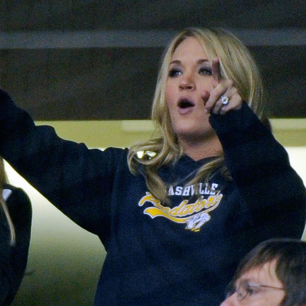 Carrie Underwood, Nashville Predators game, February 17, 2011