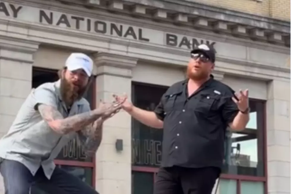 Luke Combs + Post Malone Perform on a Moving Truck in Downtown Nashville [Watch]