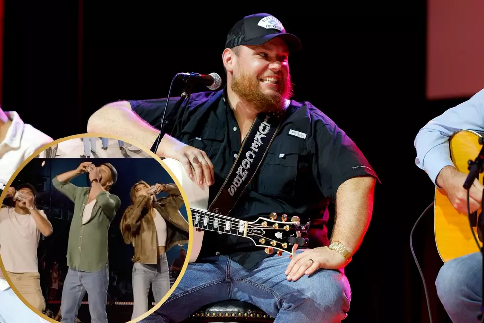 Watch Luke Combs Shotgun a Beer With the 'Twisters' Cast