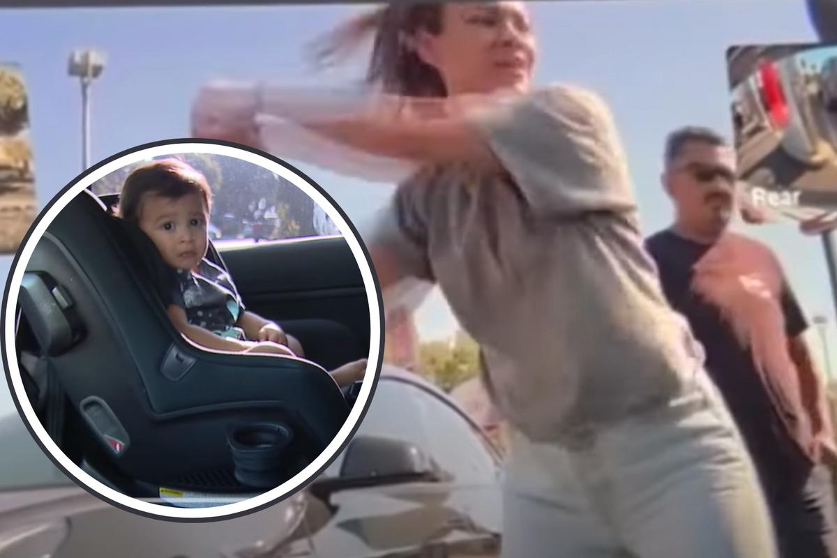 Mom Smashes Window After Tesla Locks Toddler Inside