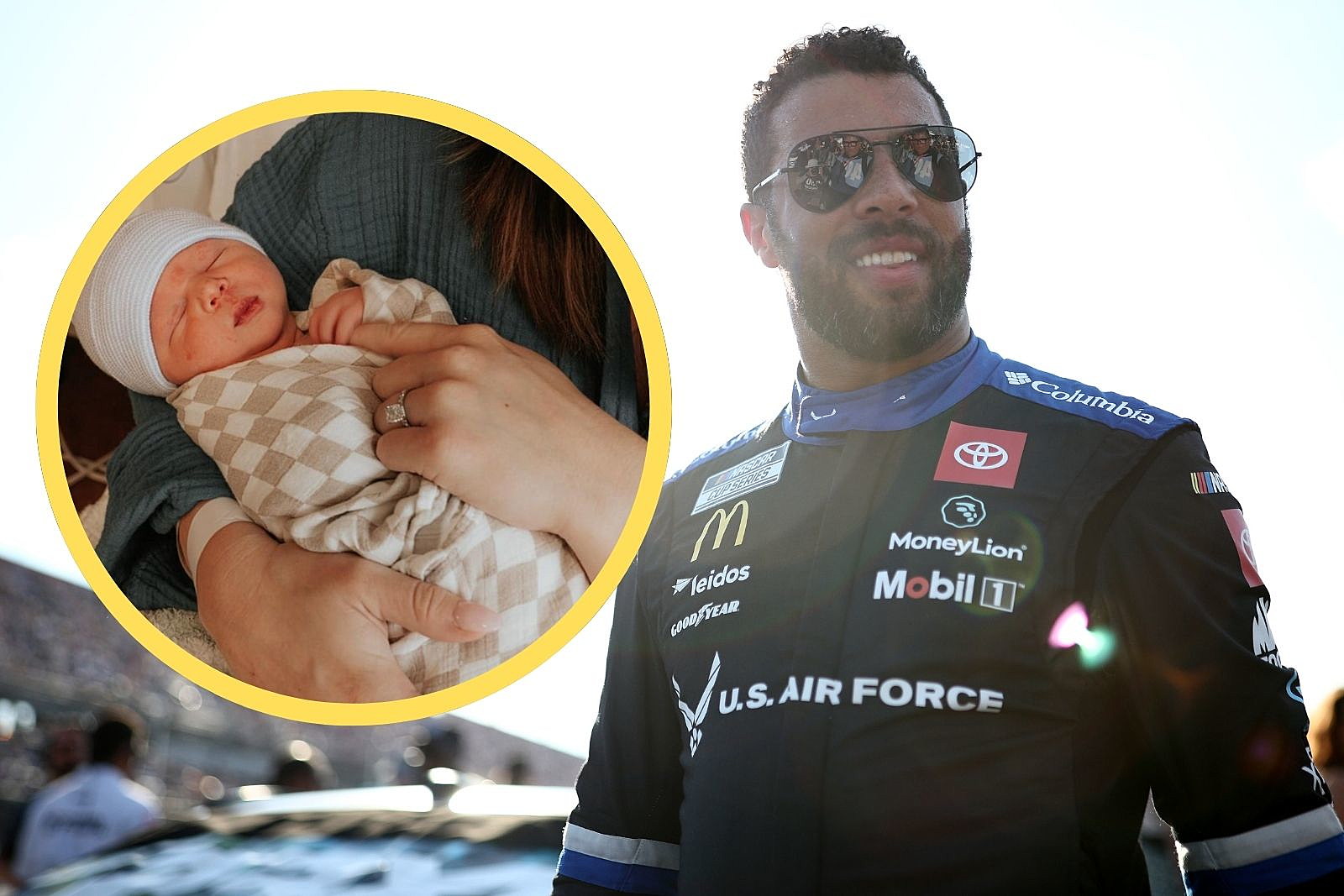 PICS: NASCAR Star Bubba Wallace Welcomes a Baby Boy