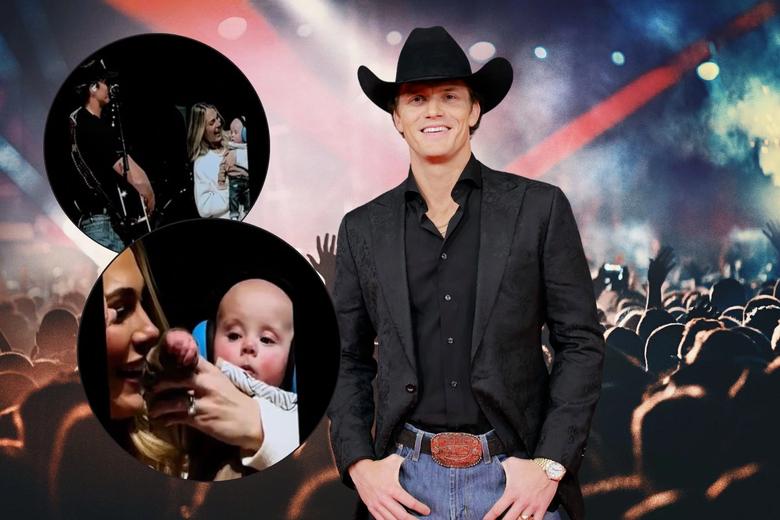 Parker McCollum’s Baby Waves to Fans During First Concert Ever