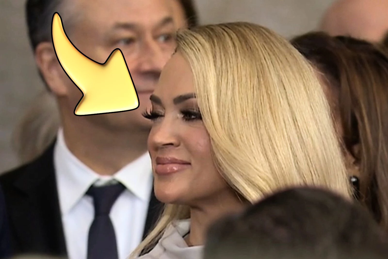 I Know Who Carrie Underwood Was Winking at During Trump Inaug.