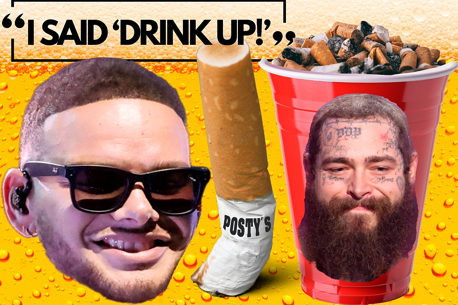 Kane Brown Made Post Malone Drink a Cup of Water and Cigarettes