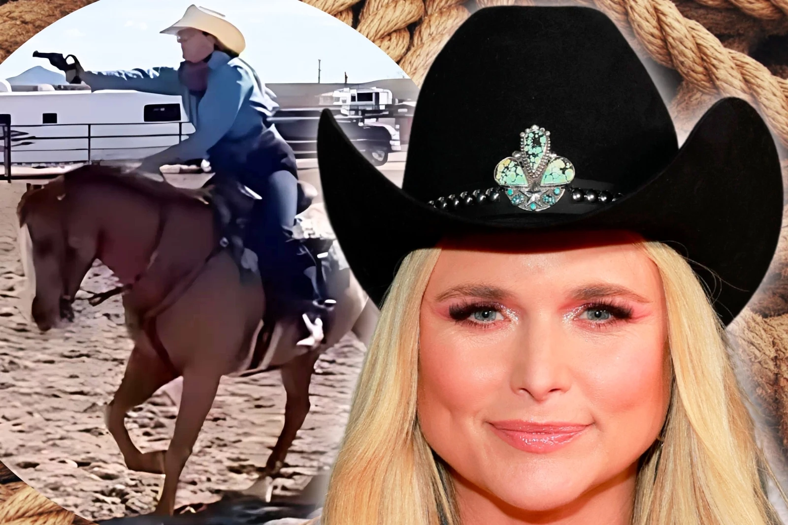 Watch Miranda Lambert Riding a Horse While Shooting a Pistol