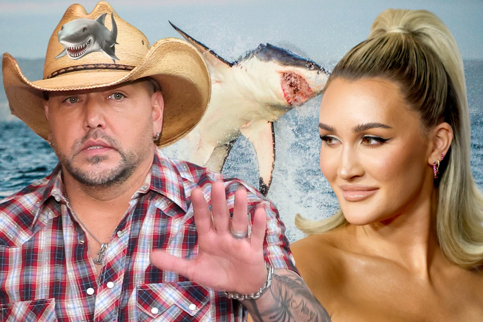 Jason Aldean + Wife Encountered a Shark While on Vacation!