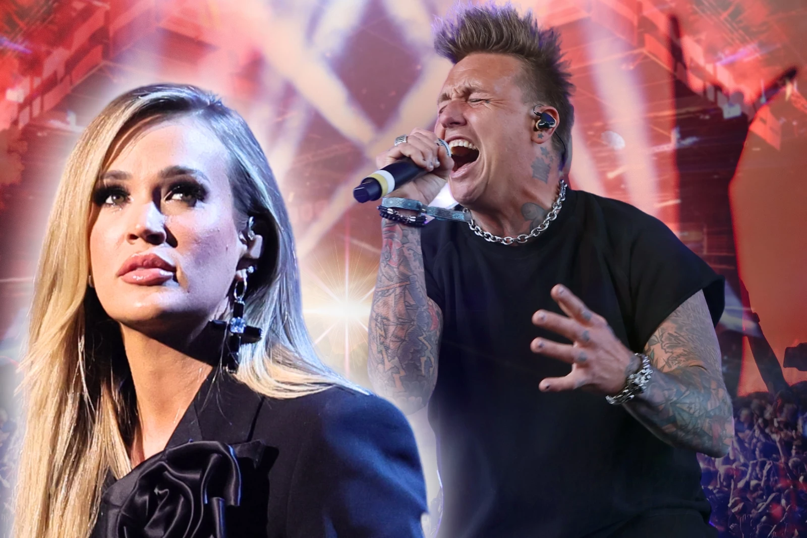One Thing Carrie Underwood Wouldn’t Do Onstage With Papa Roach