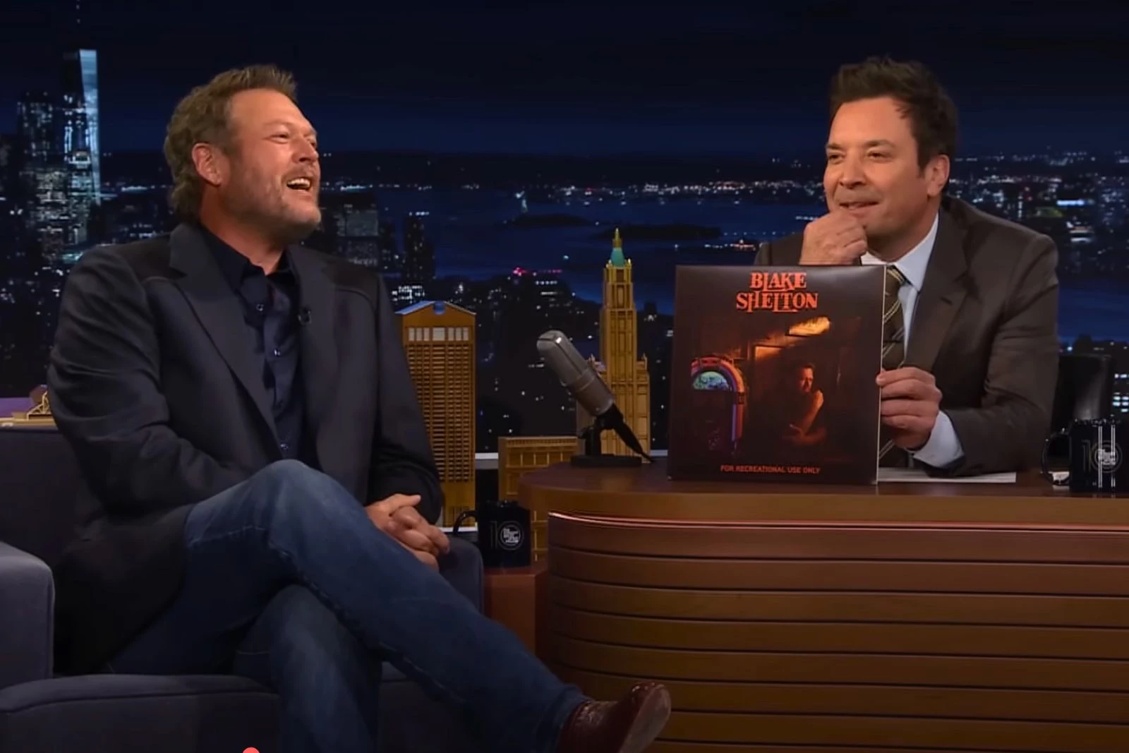 Jimmy Fallon Rips on Blake Shelton’s New Album Cover [Watch]