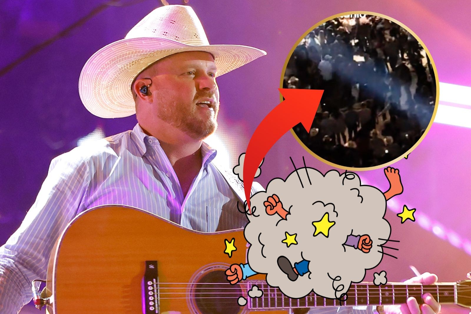 Cody Johnson Stops Show, Fans Brawl After 'God Bless America'