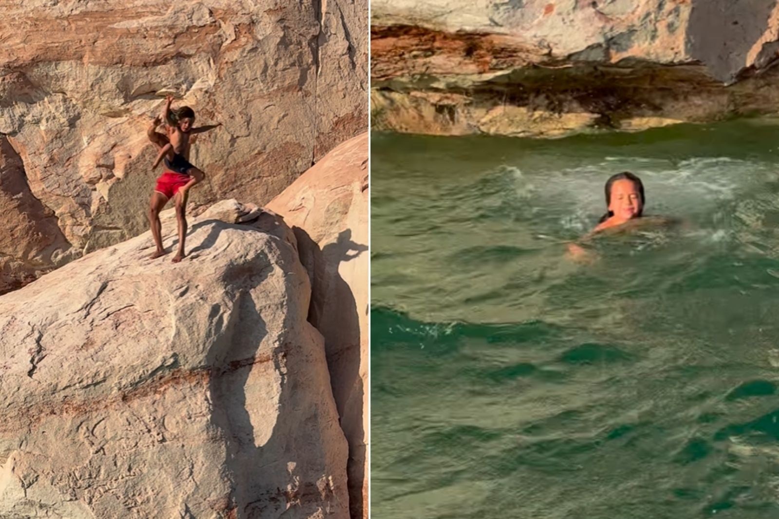Dad Hurls 7-Year-Old Son Off Cliff to Teach Him a Life Lesson