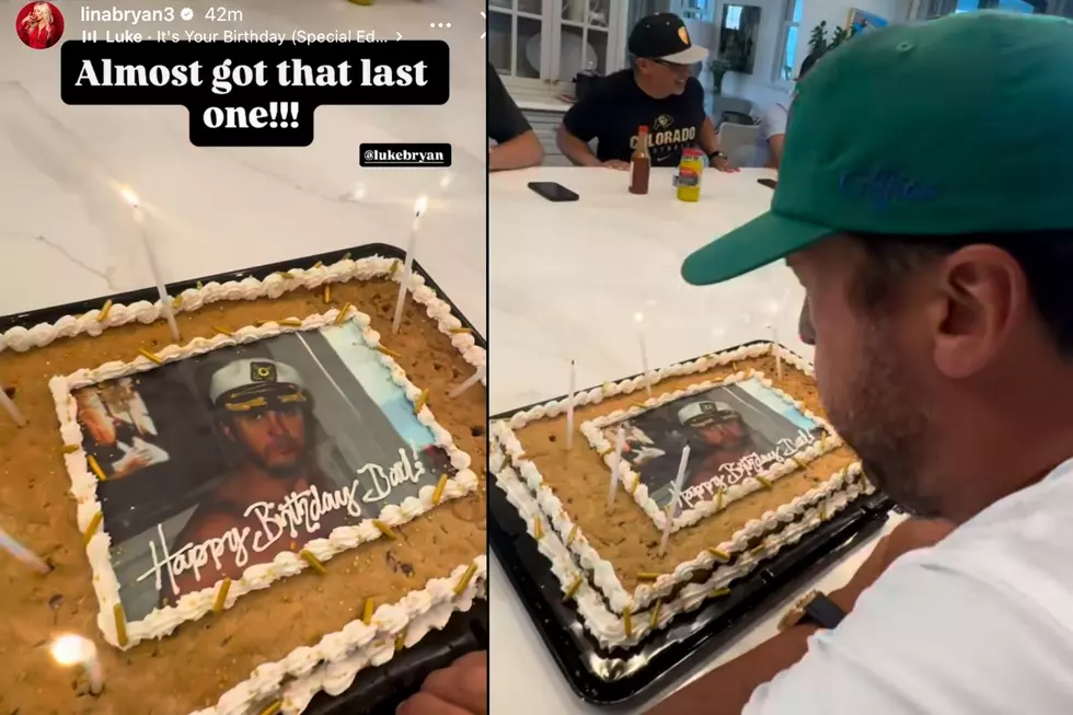 Luke Bryan’s Birthday Had It All: Shirtless Dancing, Cookie Cake + One Stubborn Candle