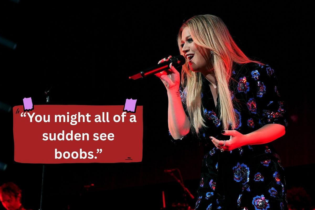 WATCH: Kelly Clarkson Nearly Flashes Audience in Vegas WATCH: Kelly Clarkson Nearly Flashes Audience in Vegas