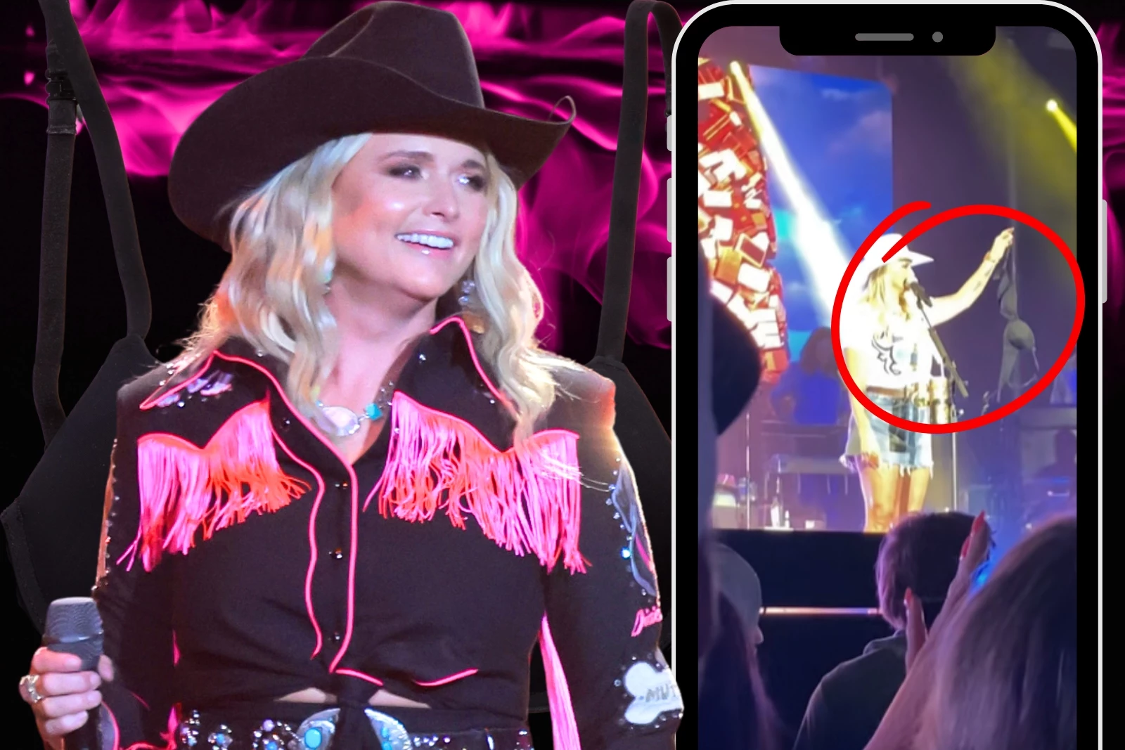 A Fan Threw a Bra at Miranda Lambert + She Had the Best Response!