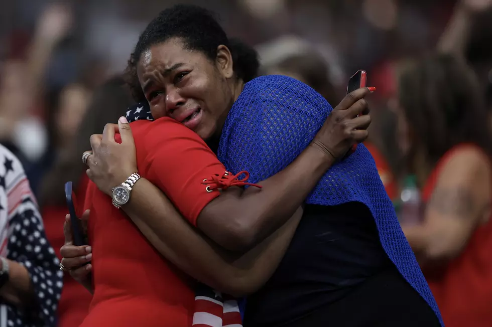 Two Women Mourning Charlie Kirk