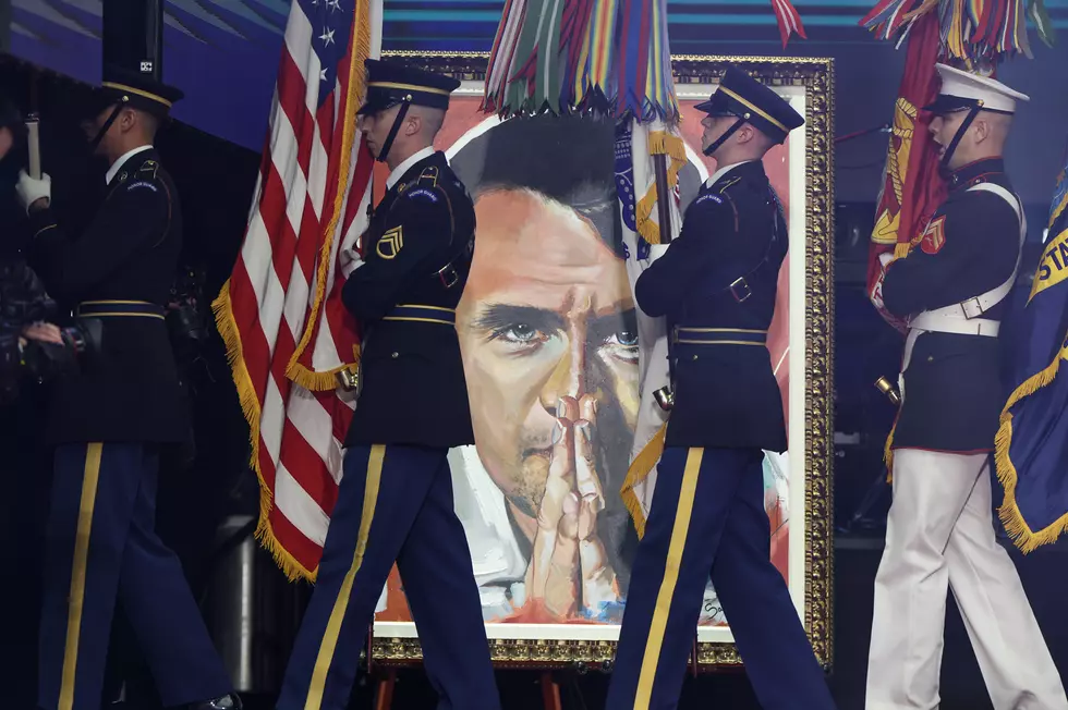 Color Guard On Stage During the Memorial