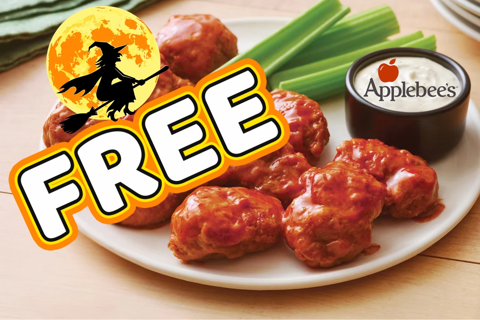How to Get Free Boneless Wings From Applebee’s on Halloween