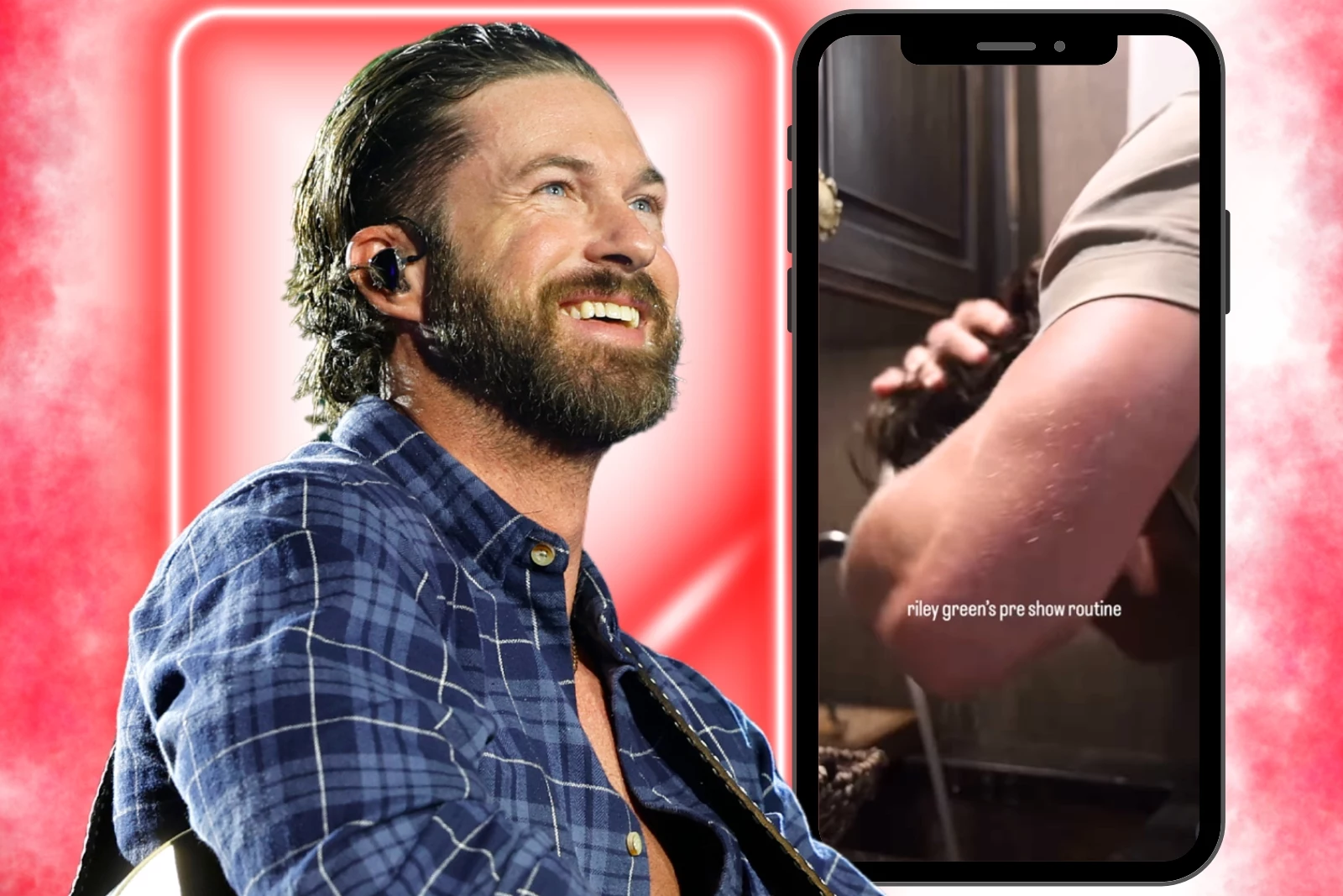 Watch Riley Green’s Wholesome Pre-Show Routine