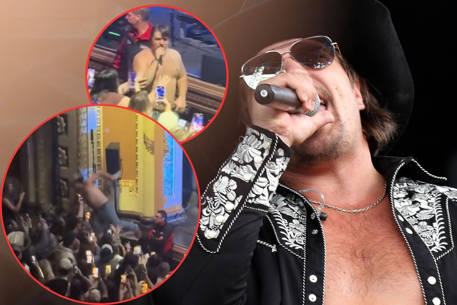 Gavin Adcock Falls Offstage Into Crowd Mid-Show