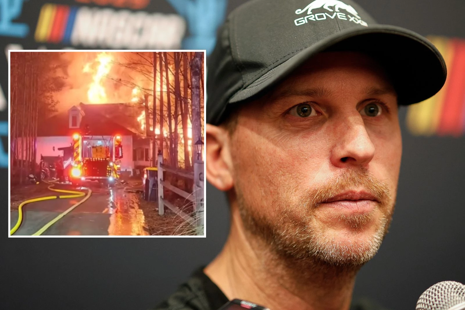 NASCAR's Denny Hamlin's Parents Suffer Devastating House Fire