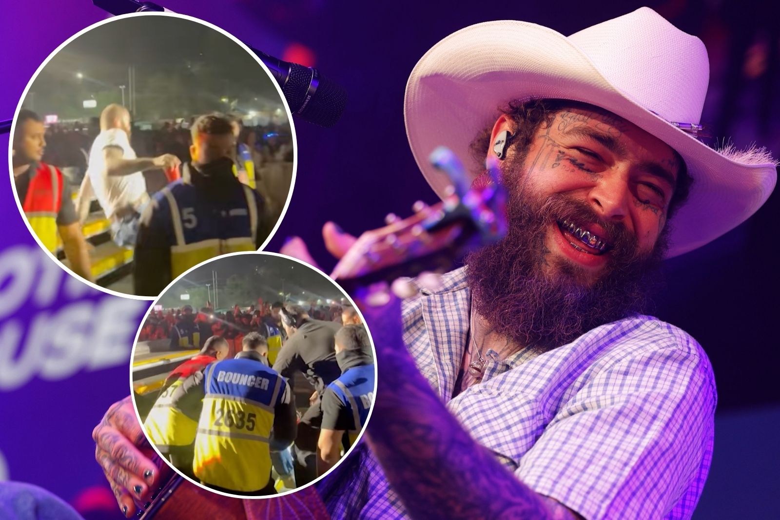 Watch Post Malone Tumble Down Stairs at India Show