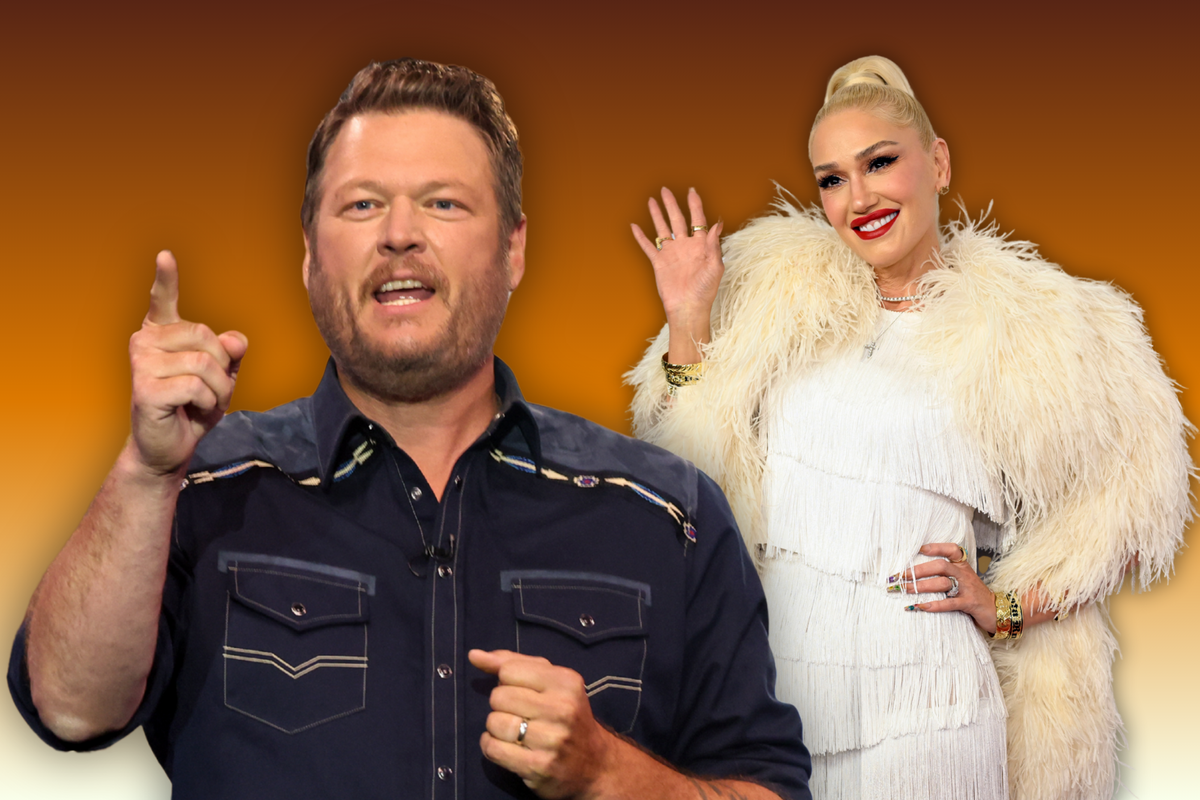 Blake Shelton + Gwen Stefani Are ‘Trash Talking’ Each Other Blake Shelton + Gwen Stefani Are ‘Trash Talking’ Each Other