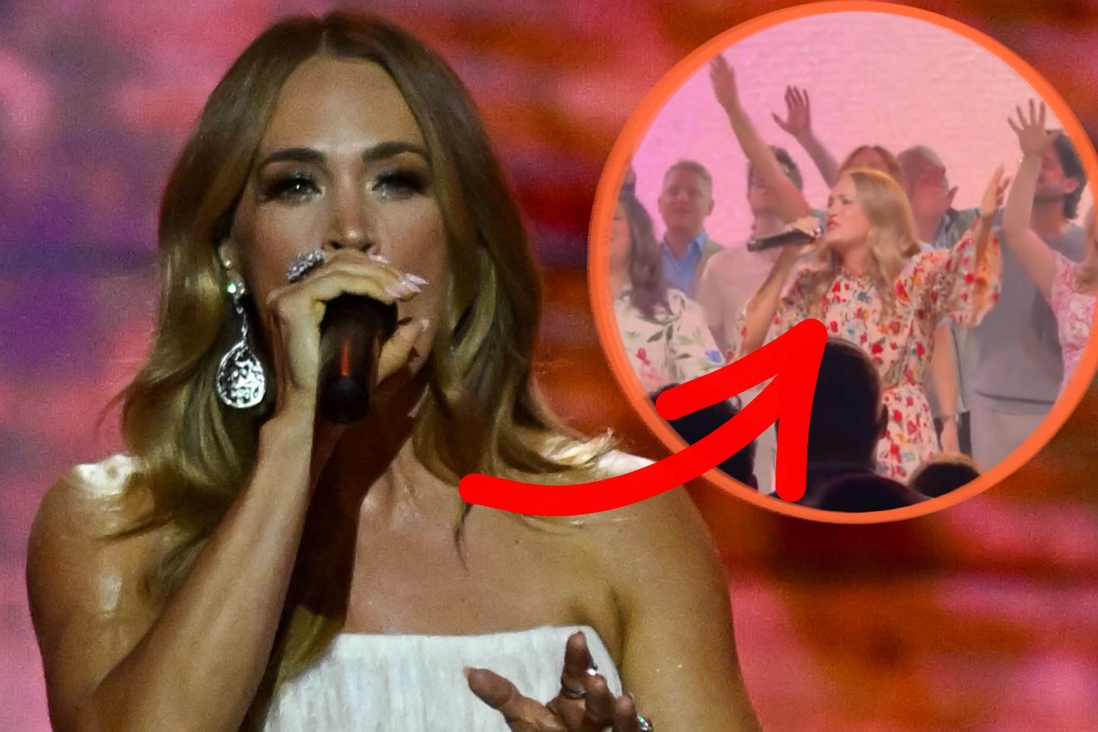 Carrie Underwood Sings in Church For Easter Sunday