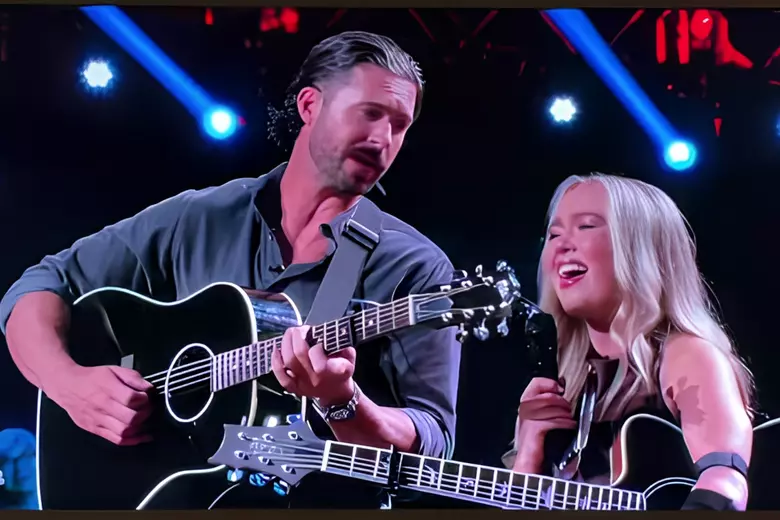 Riley Green Duets With 'The Voice' Contestant Isabella Juliet