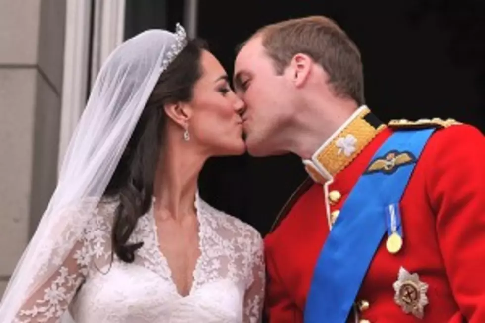 Prince William and Kate Middleton Kiss.  Twice.