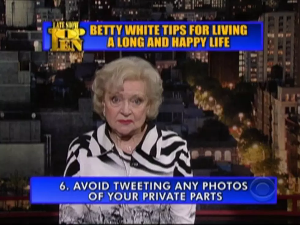 Betty White Gives Letterman&#8217;s Top Ten List For A Long and Happy Life [VIDEO]