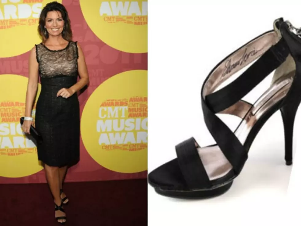 Shoes That Tripped Up Shania Twain Sold for $9,000 for Singer&#8217;s Charity