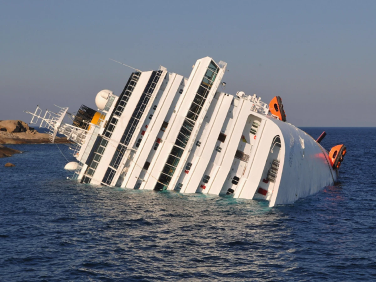cruise ship almost sinks