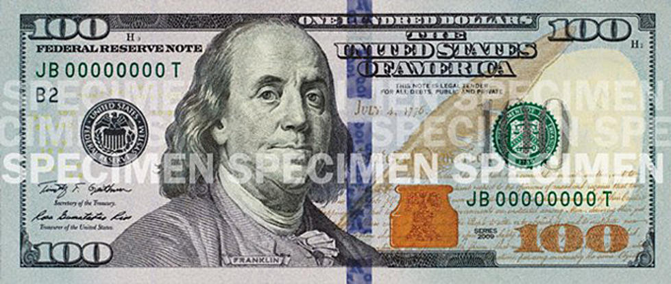 Brand-New $100 Bills Arrive in Banks Tuesday