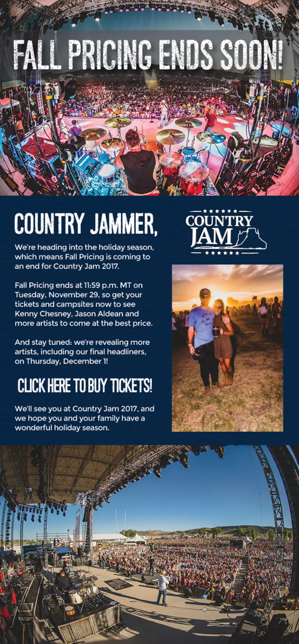 Country Jam Upgrade Sweeps