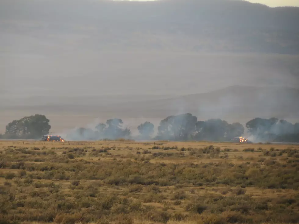 Lightning-Sparked Fire Burns Up Pasture