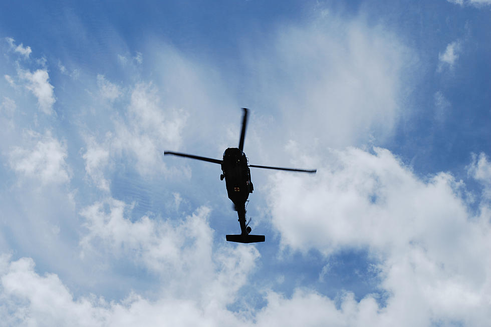 Military Chopper Over Laramie