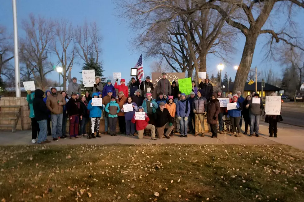 Laramie Residents Take to the Courthouse to Protest