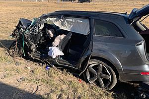 Driver Seriously Injured in Head-On Crash South of Laramie