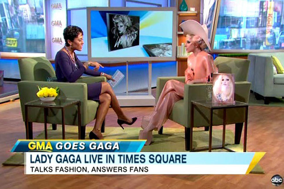 Lady Gaga Talks to &#8216;Good Morning America&#8217; About Her MAC Campaign, &#8216;Born This Way,&#8217; Her Grammy Entrance